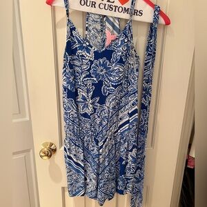 Blue patterned Lily Pulitzer romper